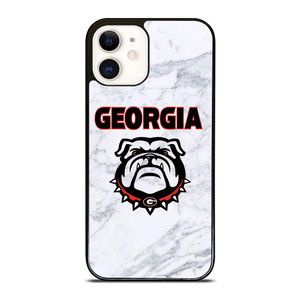 UGA GEORGIA BULLDOGS MARBLE LOGO iPhone 12 Case UGA GEORGIA BULLDOGS MARBLE LOGO iPhone 12 Case