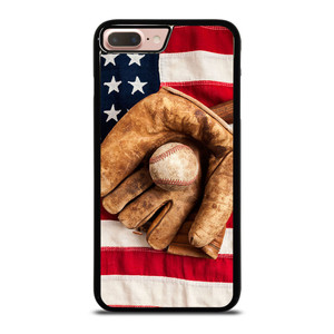 BASEBALL GLOVE AMERICAN FLAG iPhone 8 Plus Case BASEBALL GLOVE AMERICAN FLAG iPhone 8 Plus Case