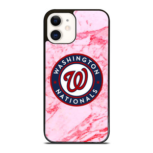 WASHINGTON NATIONALS PINK MARBLE iPhone 12 Case WASHINGTON NATIONALS PINK MARBLE iPhone 12 Case