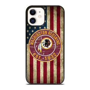WASHINGTON REDSKINS AMERICAN FLAG iPhone 12 Case WASHINGTON REDSKINS AMERICAN FLAG iPhone 12 Case