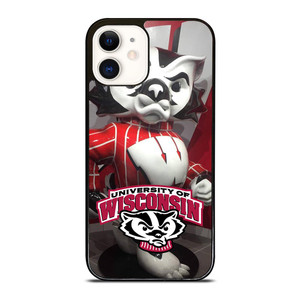WISCONSIN BADGER MASCOT iPhone 12 Case WISCONSIN BADGER MASCOT iPhone 12 Case