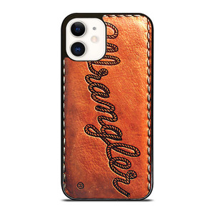 WRANGLER JEANS LOGO LEATHER iPhone 12 Case WRANGLER JEANS LOGO LEATHER iPhone 12 Case