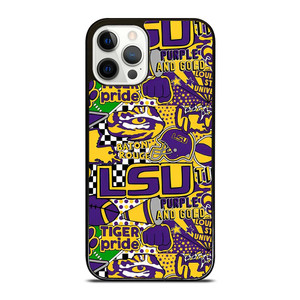 LSU Tigers UNIVERSUTY COLLAGE iPhone 12 Pro Case