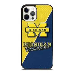 MICHIGAN WOLVERINES FOOTBALL BADGE iPhone 12 Pro Case