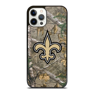 NEW ORLEANS SAINTS CAMO LOGO iPhone 12 Pro Case