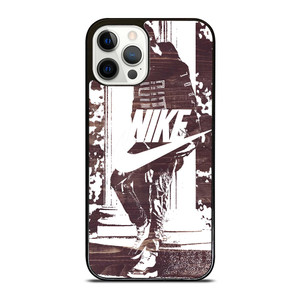 NIKE STREET URBAN BLACK WHITE iPhone 12 Pro Case NIKE STREET URBAN BLACK WHITE iPhone 12 Pro Case