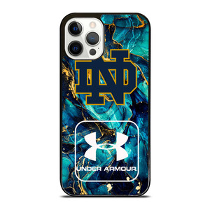 NOTRE DAME VS UNDER ARMOUR MARBLE BLUE iPhone 12 Pro Case NOTRE DAME VS UNDER ARMOUR MARBLE BLUE iPhone 12 Pro Case