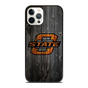 OKLAHOMA STATE UNIVERSITY WOODEN LOGO iPhone 12 Pro Case