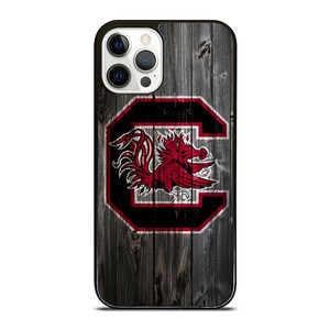 SOUTH CAROLINA GAMECOCKS WOODEN LOGO iPhone 12 Pro Case SOUTH CAROLINA GAMECOCKS WOODEN LOGO iPhone 12 Pro Case