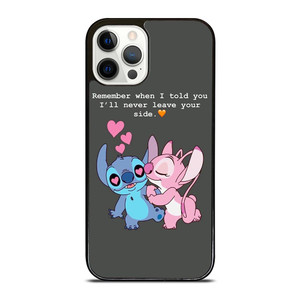 STITCH AND GIRLFRIEND LOVE QUOTE iPhone 12 Pro Case