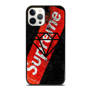 SUPREME X DIAMOND SUPPLY CO BLACK iPhone 12 Pro Case