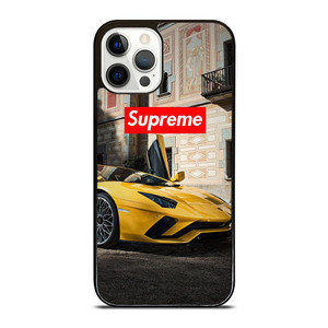 SUPREME YELLOW LAMBORGINI iPhone 12 Pro Case SUPREME YELLOW LAMBORGINI iPhone 12 Pro Case