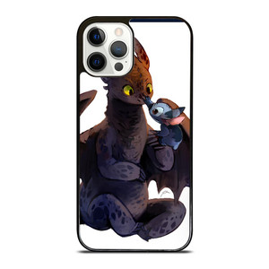 TOOTHLESS AND STITCH CARTOON 2 iPhone 12 Pro Case TOOTHLESS AND STITCH CARTOON 2 iPhone 12 Pro Case