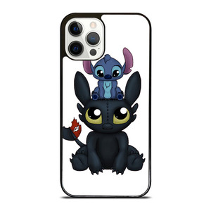 TOOTHLESS AND STITCH CARTOON iPhone 12 Pro Case TOOTHLESS AND STITCH CARTOON iPhone 12 Pro Case