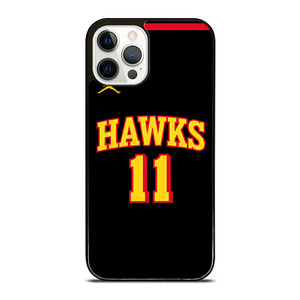 TRAE YOUNG ATLANTA HAWKS BLACK iPhone 12 Pro Case TRAE YOUNG ATLANTA HAWKS BLACK iPhone 12 Pro Case