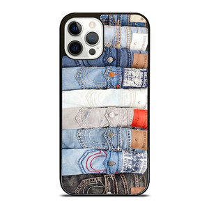 TRUE RELIGION BRAND JEANS COLLAGE iPhone 12 Pro Case