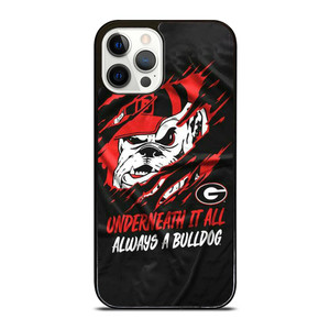 UGA GEORGIA BULLDOGS UNDERNEATH IT ALL iPhone 12 Pro Case UGA GEORGIA BULLDOGS UNDERNEATH IT ALL iPhone 12 Pro Case