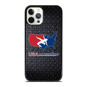 USA WRESTLING METAL LOGO iPhone 12 Pro Case USA WRESTLING METAL LOGO iPhone 12 Pro Case