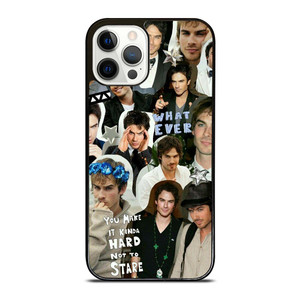 VAMPIRE DIARIES IAN SOMERHALDER COLLAGE iPhone 12 Pro Case VAMPIRE DIARIES IAN SOMERHALDER COLLAGE iPhone 12 Pro Case