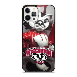 WISCONSIN BADGER MASCOT iPhone 12 Pro Case WISCONSIN BADGER MASCOT iPhone 12 Pro Case