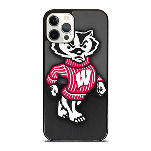 WISCONSIN BADGERS FOOTBALL MASCOT iPhone 12 Pro Case WISCONSIN BADGERS FOOTBALL MASCOT iPhone 12 Pro Case
