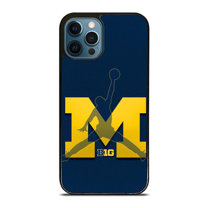 MICHIGAN WOLVERINES AIR JORDAN iPhone 12 Pro Max Case MICHIGAN WOLVERINES AIR JORDAN iPhone 12 Pro Max Case