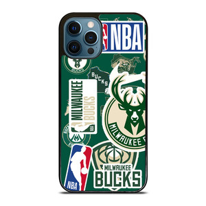 MILWAUKEE BUCKS NBA STICKER BOMB iPhone 12 Pro Max Case