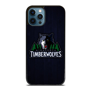 MINNESOTA TIMBERWOLVES WOODEN LOGO iPhone 12 Pro Max Case