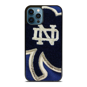 NOTRE DAME BLUE SHAMROCK LOGO iPhone 12 Pro Max Case
