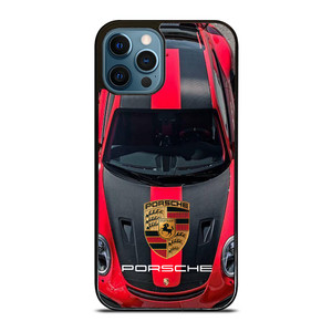 PORSCHE RED CAR LOGO iPhone 12 Pro Max Case