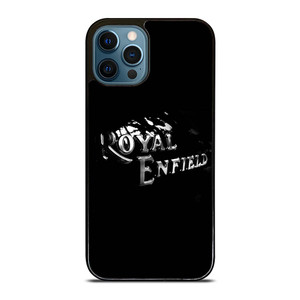 ROYAL ENFIELD BLACK TANK METAL LOGO iPhone 12 Pro Max Case