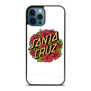 SANTA CRUZ SKATEBOARD FLORAL WHITE iPhone 12 Pro Max Case