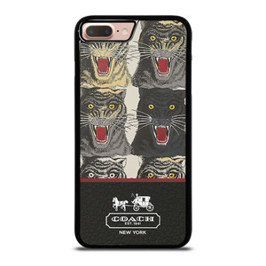COACH NEW YORK TIGER FACE PATTERN iPhone 8 Plus Case