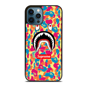 SUPREME BAPE CAMO COLOR FULL iPhone 12 Pro Max Case