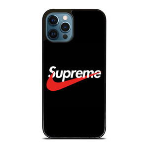 SUPREME X NIKE BLACK LOGO iPhone 12 Pro Max Case SUPREME X NIKE BLACK LOGO iPhone 12 Pro Max Case