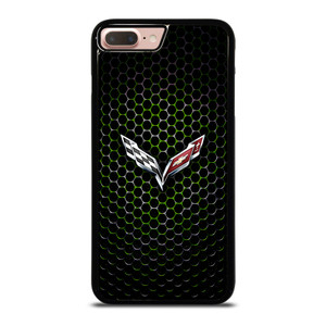 CORVETTE LOGO GREEN METAL iPhone 8 Plus Case CORVETTE LOGO GREEN METAL iPhone 8 Plus Case