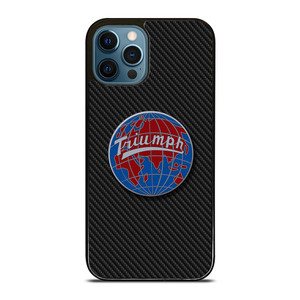 TRIUMPH WORLDWIDE LOGO CARBON iPhone 12 Pro Max Case
