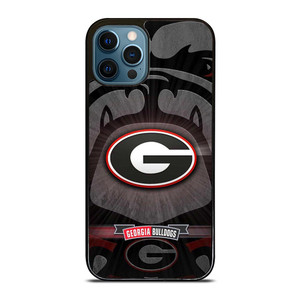 UNIVERSITY OF GEORGIA BULLDOGS UGA BLACK iPhone 12 Pro Max Case