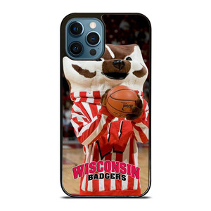 WISCONSIN BADGER MASCOT 2 iPhone 12 Pro Max Case WISCONSIN BADGER MASCOT 2 iPhone 12 Pro Max Case