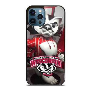 WISCONSIN BADGER MASCOT iPhone 12 Pro Max Case WISCONSIN BADGER MASCOT iPhone 12 Pro Max Case