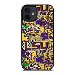 LSU Tigers UNIVERSUTY COLLAGE iPhone 12 Mini Case LSU Tigers UNIVERSUTY COLLAGE iPhone 12 Mini Case