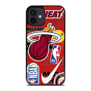 MIAMI HEAT NBA STICKER BOMB iPhone 12 Mini Case MIAMI HEAT NBA STICKER BOMB iPhone 12 Mini Case