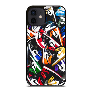 NIKE AIR JORDAN SNEAKERS COLLAGE iPhone 12 Mini Case NIKE AIR JORDAN SNEAKERS COLLAGE iPhone 12 Mini Case