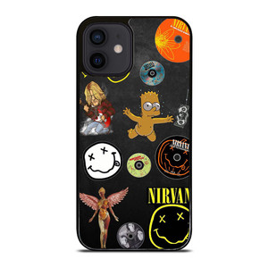 NIRVANA BAND COLLAGE iPhone 12 Mini Case NIRVANA BAND COLLAGE iPhone 12 Mini Case