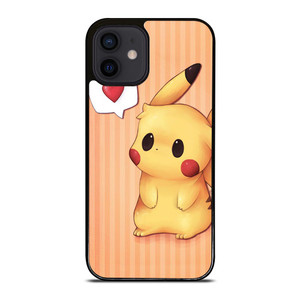 PIKACHU POKEMON LOVE SIGN iPhone 12 Mini Case