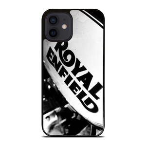 ROYAL ENFIELD LOGO BLACK WHITE iPhone 12 Mini Case