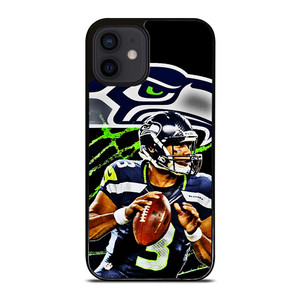 RUSSELL WILSON SEATTLE SEAHAWKS ART iPhone 12 Mini Case