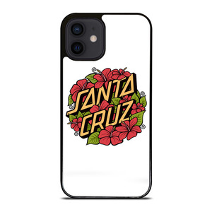 SANTA CRUZ SKATEBOARD FLORAL WHITE iPhone 12 Mini Case SANTA CRUZ SKATEBOARD FLORAL WHITE iPhone 12 Mini Case