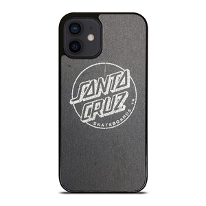 SANTA CRUZ SKATEBOARD LOGO ASPHALT iPhone 12 Mini Case