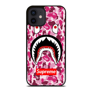 SUPREME BAPE CAMO SHARK iPhone 12 Mini Case